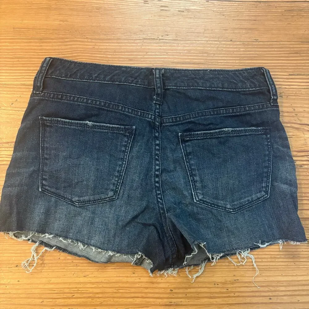NWT Universal‎ Thread high rise shortie dark wash cutoff jean shorts SIZE 4 - Picture 6 of 6